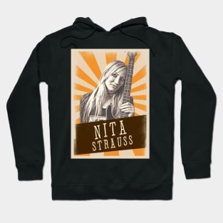 Vintage Aesthetic Nita Strauss 80s Hoodie